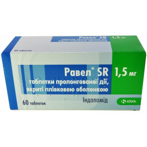 Равел SR таблетки по 1,5 мг, 60 шт.