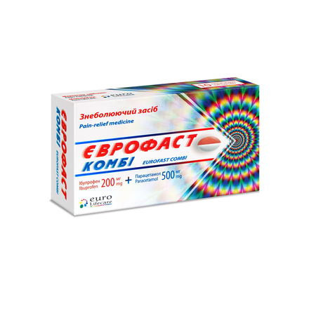 Єврофаст Комбі капс. 200/500 мг. №10