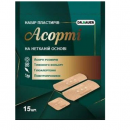 Пластир набір Асорті  неткана осн. №15 DR. BAUER