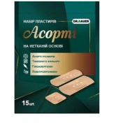 Пластир набір Асорті  неткана осн. №15 DR. BAUER