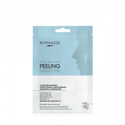 Byphasse тканинна маска-бустер  для пілінгу  шкіри обличчя 18 мл