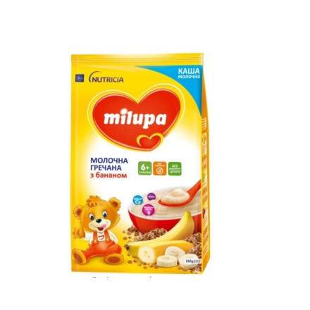 Мілупа каша мол.210г греч/банан /4778