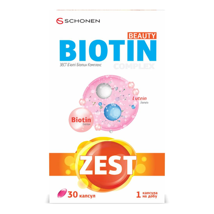 Зест б'юті біотин комплекс капс. №30
