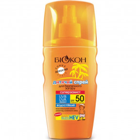 Біокон спрей дитячий для безпечної засмаги суперзахист SPF-50, 160 мл