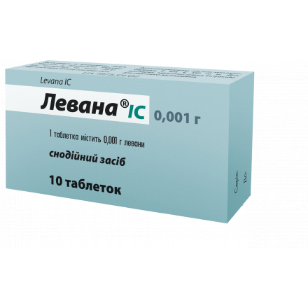 Левана IC таблетки по 0,001 г, 10 шт.