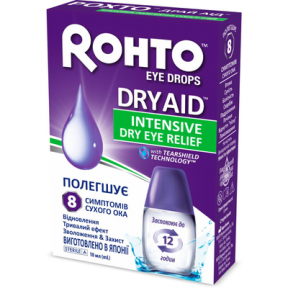Рохто драй аід японські зволожуючі краплі для очей 10мл