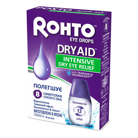 Рохто драй аід японські зволожуючі краплі для очей 10мл