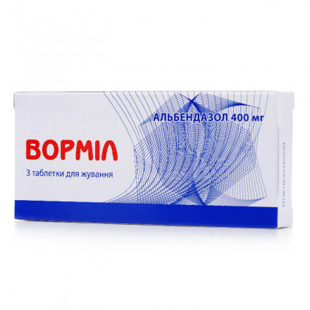 Ворміл таблетки 400 мг №3