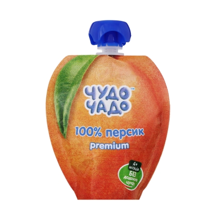Чудо-Чадо пюре персик б/цукру 90г