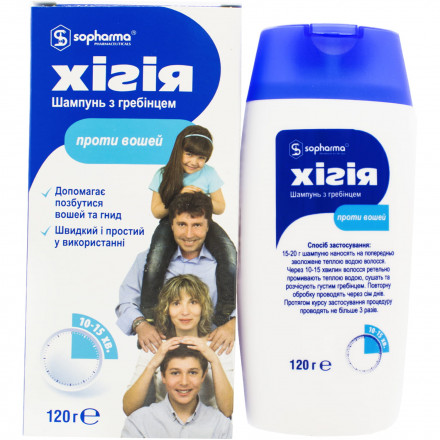 Шампунь Хігія з гребінцем 120 г