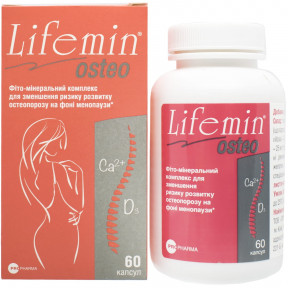 Лайфемін Остео дієтична добавка при менопаузі, капсули, 60 шт.