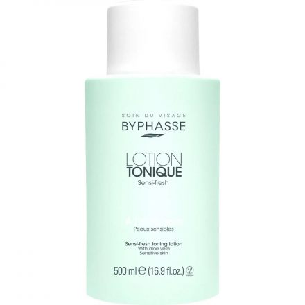 Byphasse тонізуючий лосьйон з алоє вера для чутливої шкіри 500мл