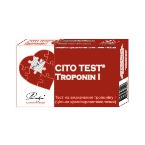 Тест смужка сito test troponin-1