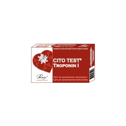 Тест смужка сito test troponin-1