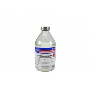 Глюкоза-Новофарм розчин для інфузій 50 мг/1мл, 200 мл