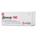 Діокор 160 таблетки при артеріальній гіпертензії, 30 шт.
