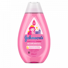 Шампунь для волосся дитячий Johnson's Baby (Джонсон Бебі) Блискучі локони, 300 мл