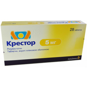Крестор таблетки по 5 мг, 28 шт.