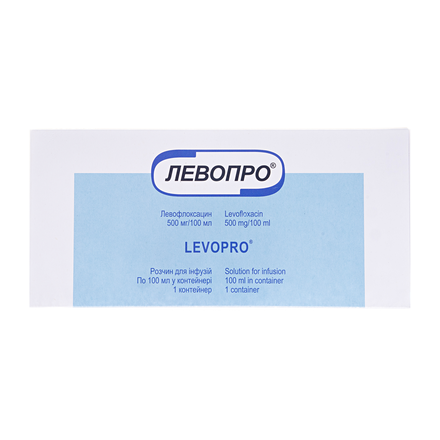 Левопро р-н 500мг/100мл 100мл