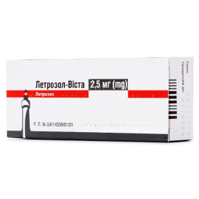Летрозол-Виста таблетки по 2,5 мг, 30 шт.