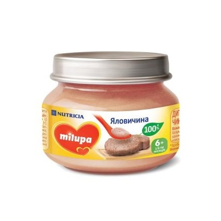 Мілупа пюре мясне ялов.80г /0208