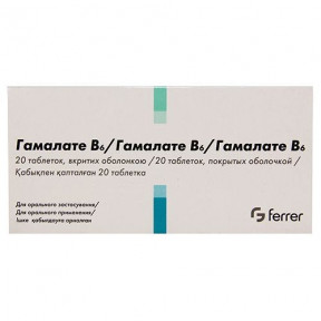 Гамалате В6 таблетки, 20 шт.