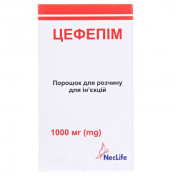 Цефепім пор.д/ін.1000мг №1 фл.