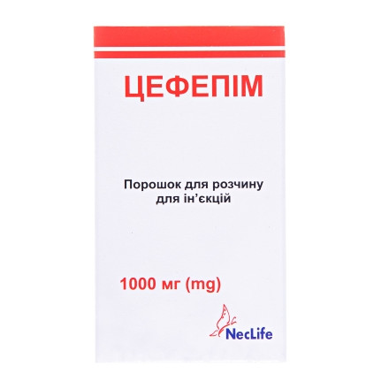 Цефепім пор.д/ін.1000мг №1 фл.