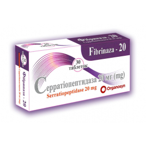 Фібриназа-20 табл.20мг №30(10х3)