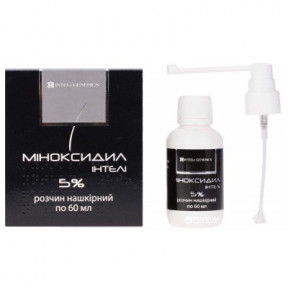 Миноксидил Інтел розчин проти випадіння волосся 5%, 60 мл
