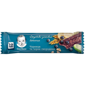Гербер батончик Чорниця/Черв.Смородина 25г