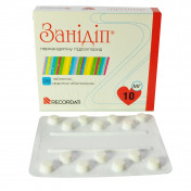 Занідіп таблетки від підвищеного тиску по 10 мг, 28 шт.