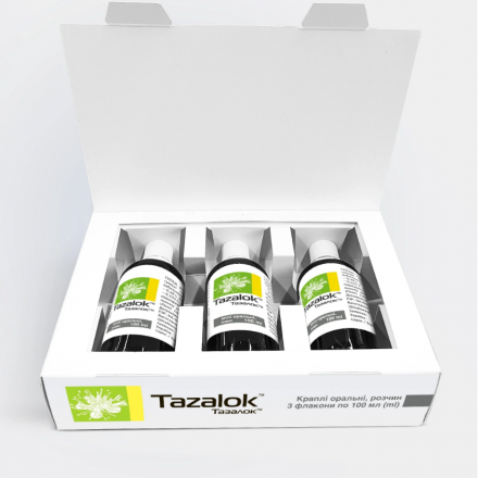 Тазалок краплі оральні у флаконі по 100 мл, 3 шт.