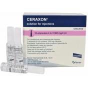 Цераксон раствор для инъекций по 1000 мг, в ампулах по 4 мл, 10 шт.