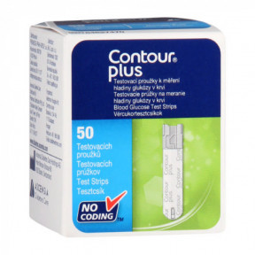 Тест-полоска для глюкометра Контур Плюс (Contour plus), 25 шт.