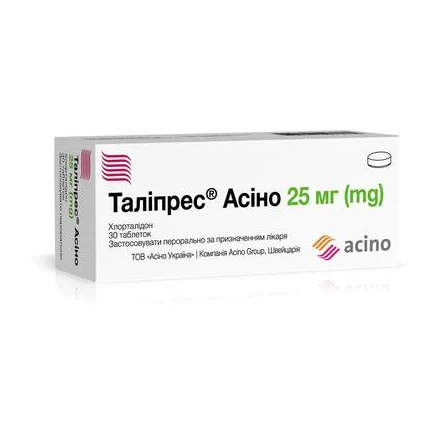 Таліпрес Асіно табл 25мг №30(10х3)