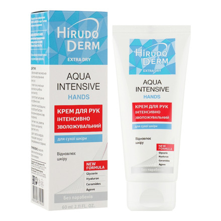 Hirudo Derm Aqua Intensive Hands интенсивно увлажняющий крем для рук, 60 мл