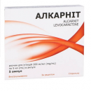 Алкарніт р-н д/ін 200 мг/мл 5 мл амп №5