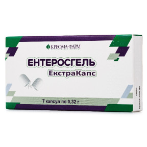 Ентеросгель Екстракапс капсули по 0,32 г, 7 шт.