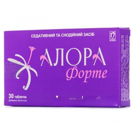 Алора Форте снотворные таблетки, 30 шт.