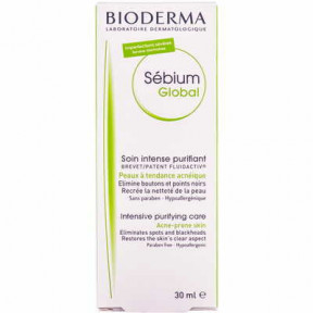 Крем Bioderma Sebium Global для проблемної шкіри обличчя, 30 мл