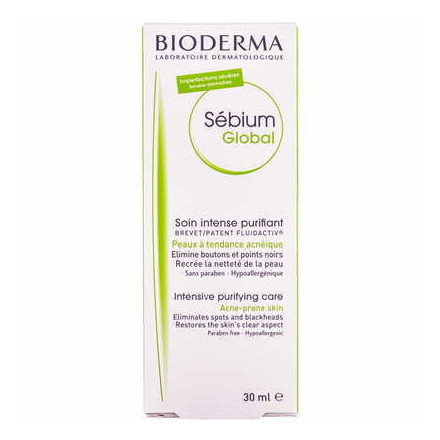 Крем Bioderma Sebium Global для проблемної шкіри обличчя, 30 мл