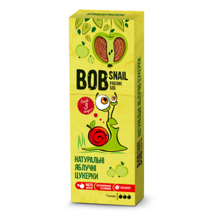 Равлик Боб цукерки яблуко 30г