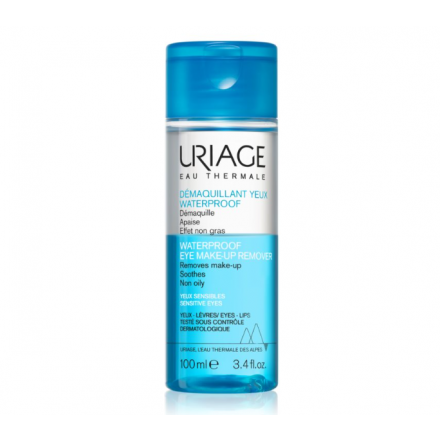 Средство для демакияжа глаз Uriage Очистка и гигиена, двухфазная, водостойкий макияж, 100 мл