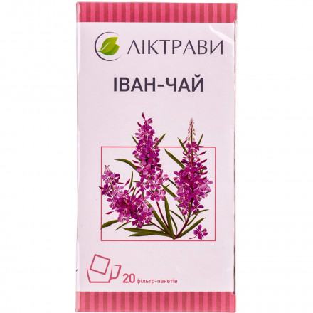 Іван-чай по 1,5 г у фільтр-пакетах, 20 шт. - Ліктрави