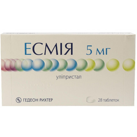 Есмія таблетки по 5 мг, 28 шт.