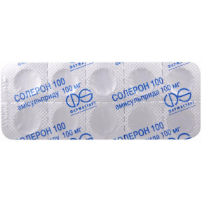 Солерон таблетки від шизофренії по 100 мг, 30 шт.