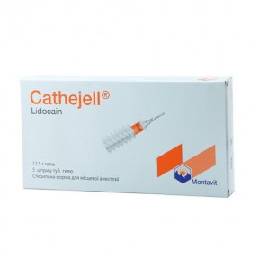 Катеджель з лідокаїном гель в шприці-тубі 12,5 г, 5 шт.
