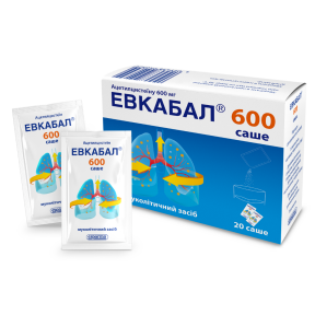 Эвкабал 600 мг N20 порошок в саше для раствора