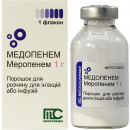 Медопенем порошок для розчину для ін'єкцій або інфузій, 1 г